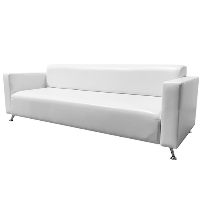 Диван Премьер белый трехместный в аренду