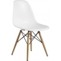 Стул Eames белый деревянный