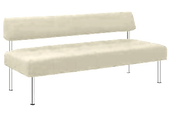 Диван 2х местный белый 1,6*0,8 м в аренду