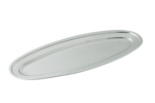 Блюдо овальное нерж.  для рыбы