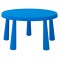 стол детский круглый синий