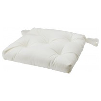 Подушка для стула белая